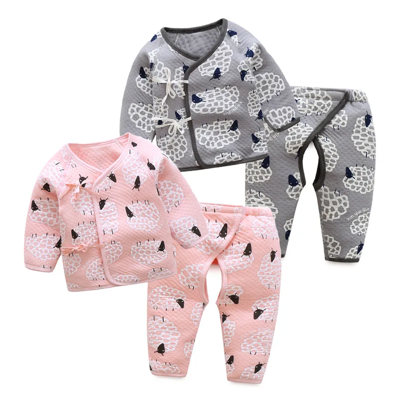 High quality newborn baby Underwear 100 cotton thicken baby sets for