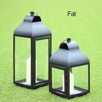 

European Style Wind Wrought Iron Retro Candle Holder Wedding Centerpieces Christmas Metal Lantern In Home Metal Lantern WZF060