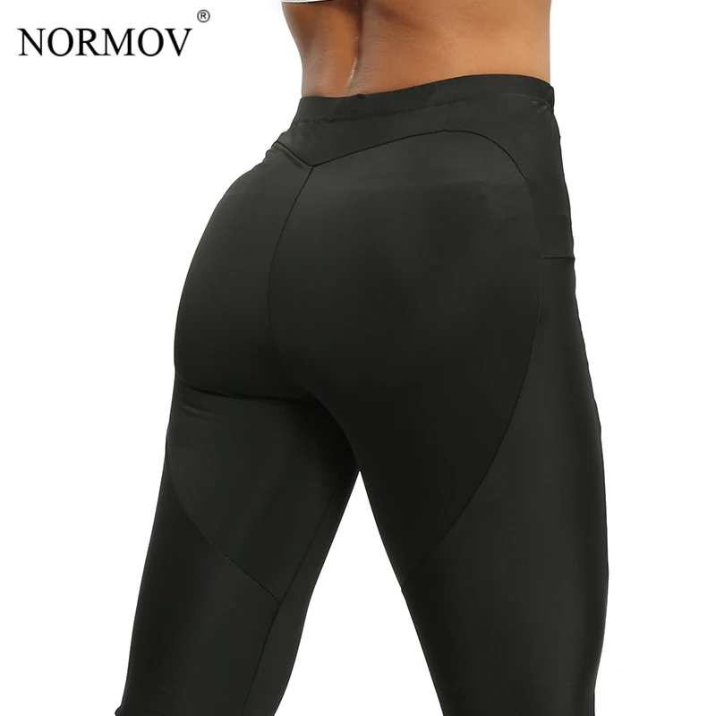 

NORMOV Solid Leggings Women Workout Fitness Clothing Gothic Sexy Push Up Leggins Female High Waist Pants Trousers Activewear