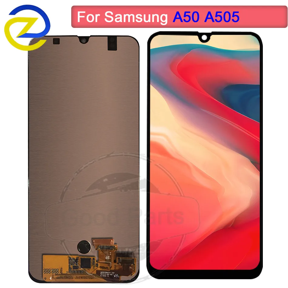 

6.4"amoled For Samsung galaxy A50 A505 lcd Display Touch Screen Digitizer Assembly For Samsung A505F/DS A505F A505FD A505A lcd