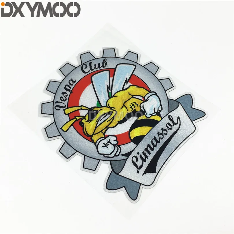 

Motorcycle Bike Helmet Stickers Luggage Case Sticker for Vespa Club Power Bee Honeybee