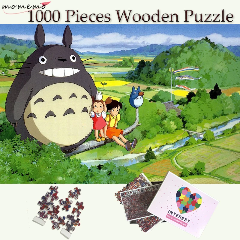MOMEMO My Neighbor Totoro Puzzle Toy 1000 Pieces Jigsaw Puzzles for Adults ...