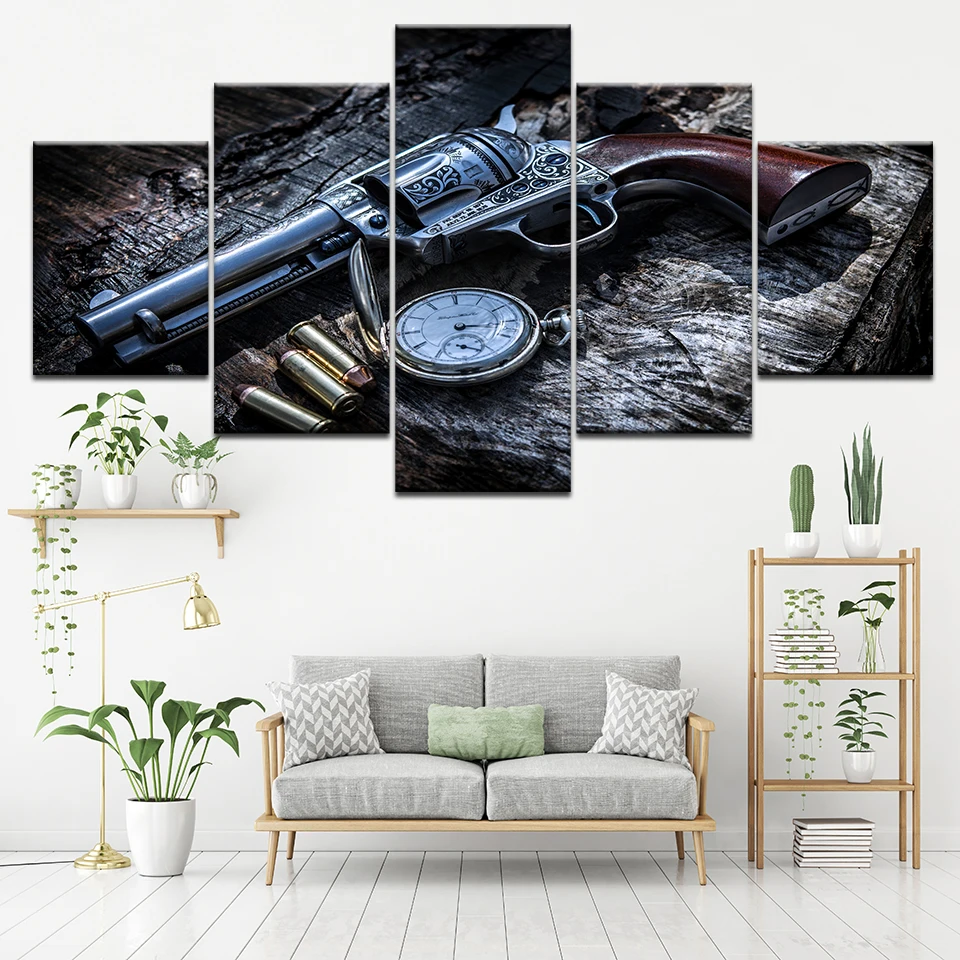 Revolver Weapon Gun Pocket watch Wall Art Home Decor Frame Canvas Pictures HD Prints Gun Pistol Painting Boy Teen Bedroom Poster Revolver Weapon Gun Pocket watch Wall Art Home Decor Frame Canvas Pictures HD Prints Gun Pistol Painting Boy Teen Bedroom Poster