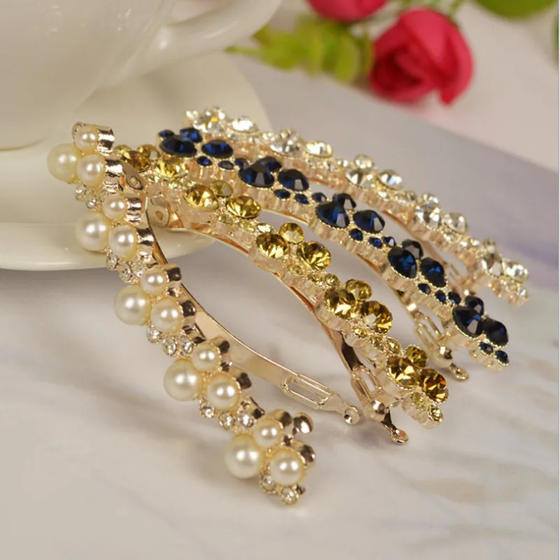 New Hair Accessories Korean Style Imitation Pearls Barrettes Shining