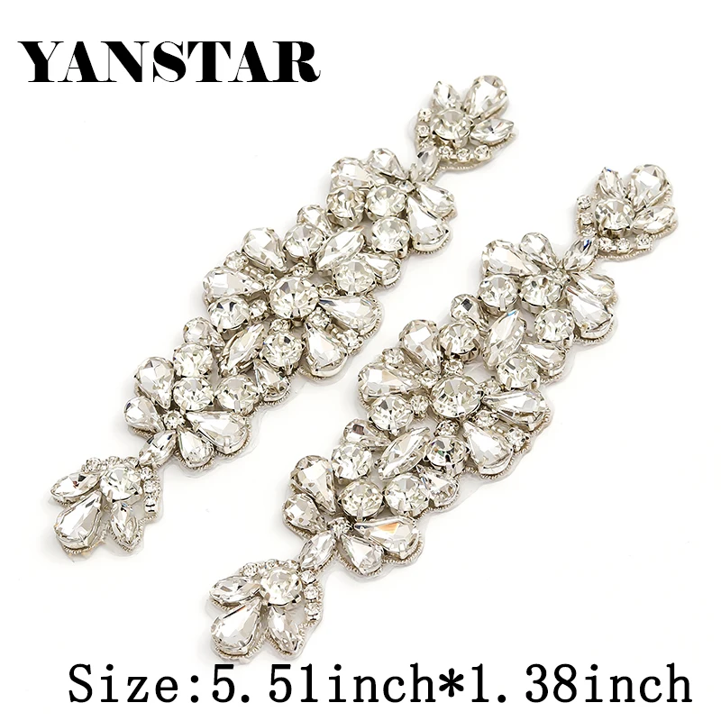 YANSTAR (1 шт.) оптовая продажа 14*5 см свадебный пояс из розового золота со стразами и