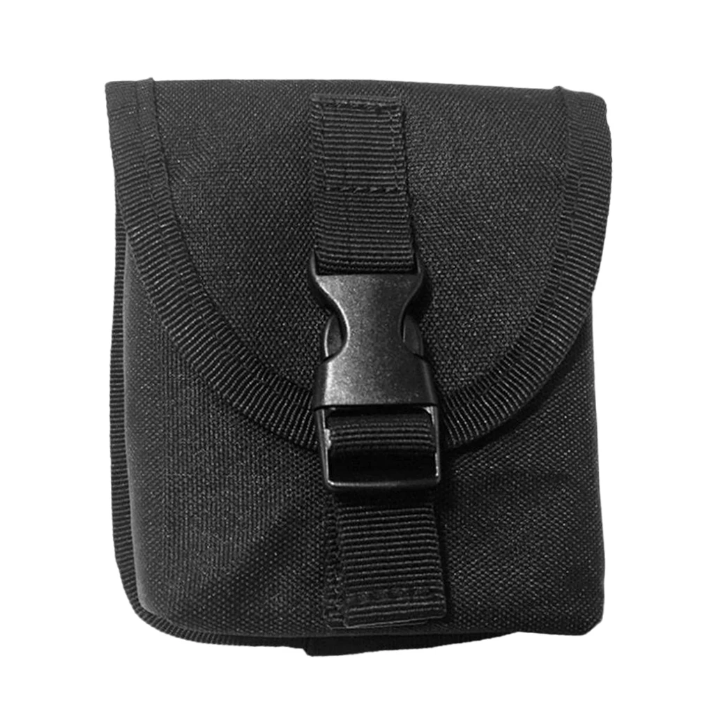5 Pieces Scuba Diving Snorkeling Spare Weight Belt Pocket Pouch with Quick Release Buckle Strong Diving Equipment Black 