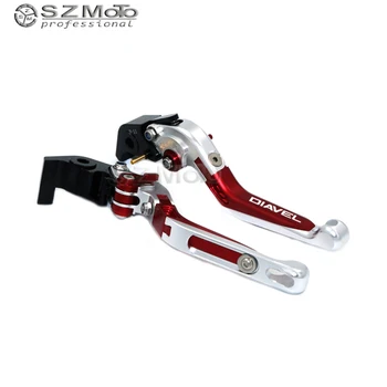 

For DUCATI DIAVEL CARBON 2011-2015 Aluminum Motorcycle Folding Extendable Adjustable Brakes Clutch Levers With LOGO