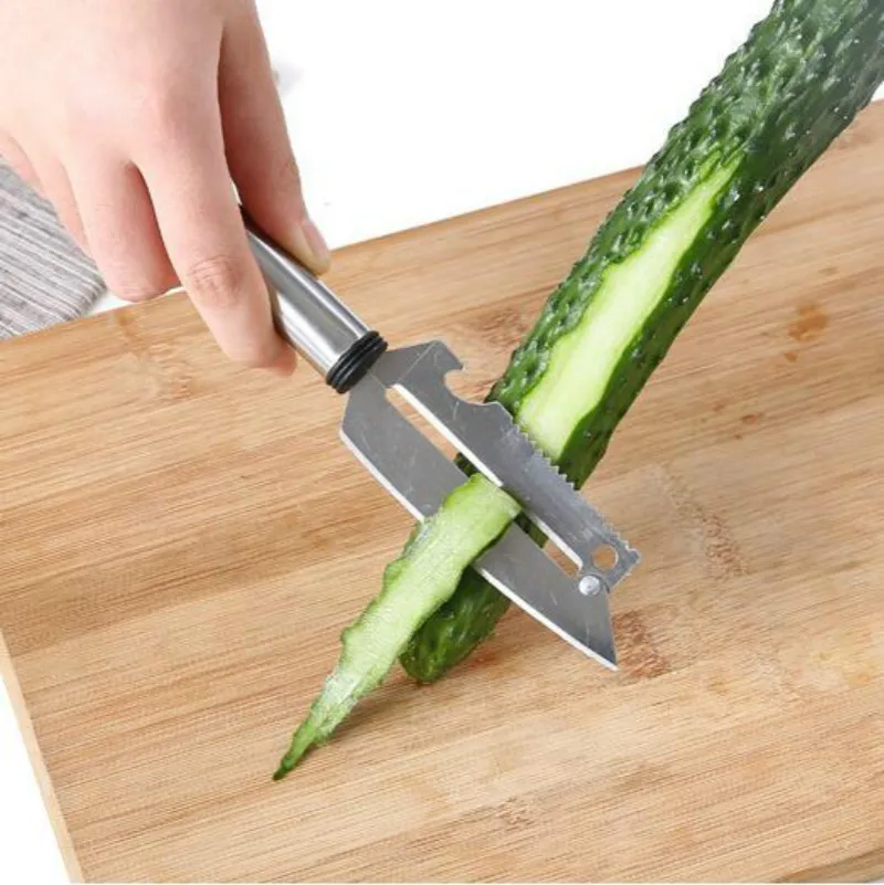 Stainless Steel Fruit Apple Vegetable Potato Peeler Scraper Blade Home