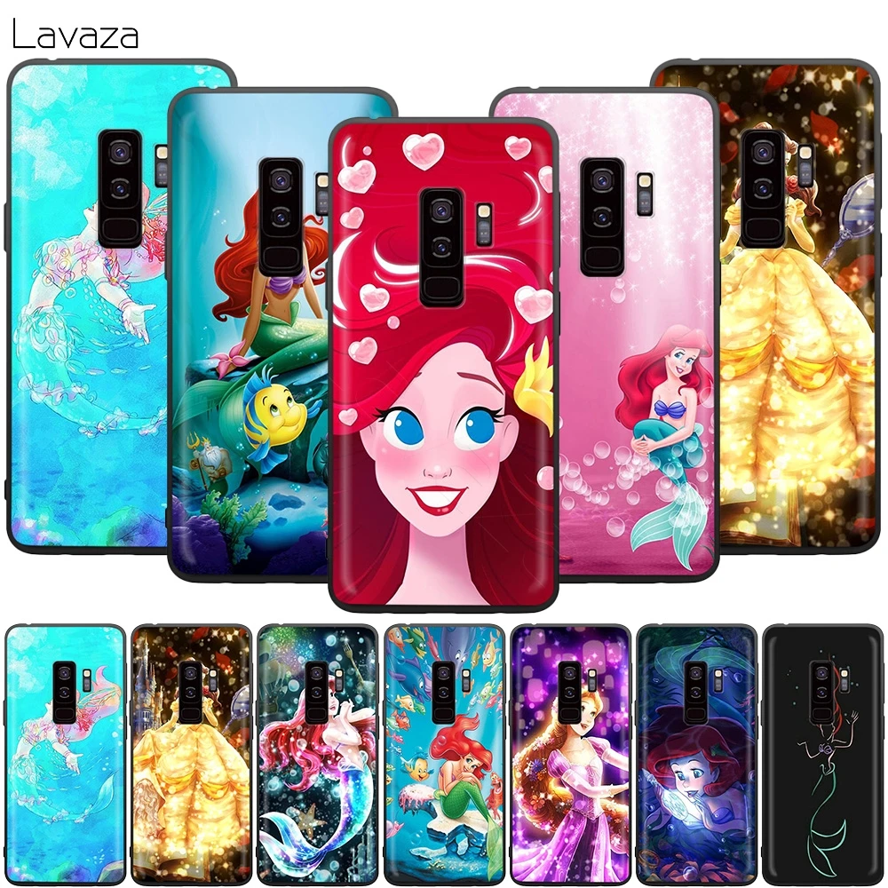 

Lavaza Princess Ariel Little Mermaid Case for Samsung Galaxy J6 A9 A8 A7 A70 A6 A5 A50 A40 A30 A3 A10 2018