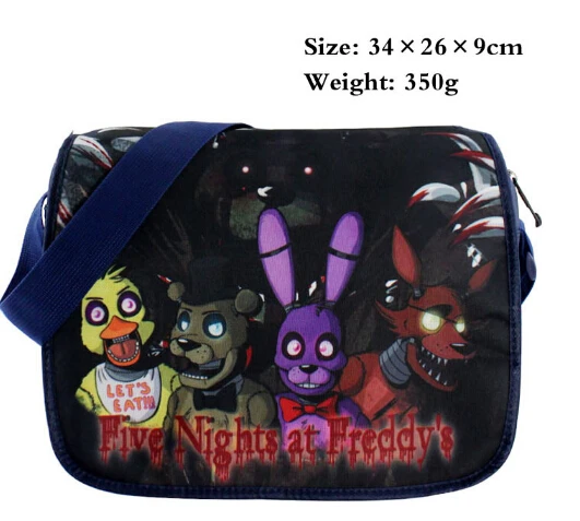 

Five Nights at Freddy's FNAF Messenger Bag Boys Girls Schoolbag Bag