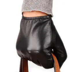 Мужские 2019 новые классические модные однотонные итальянские кожаные перчатки черного цвета