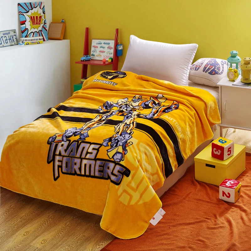 2kg Double Layer Kids Children Blanket For Bed Transformer Minions