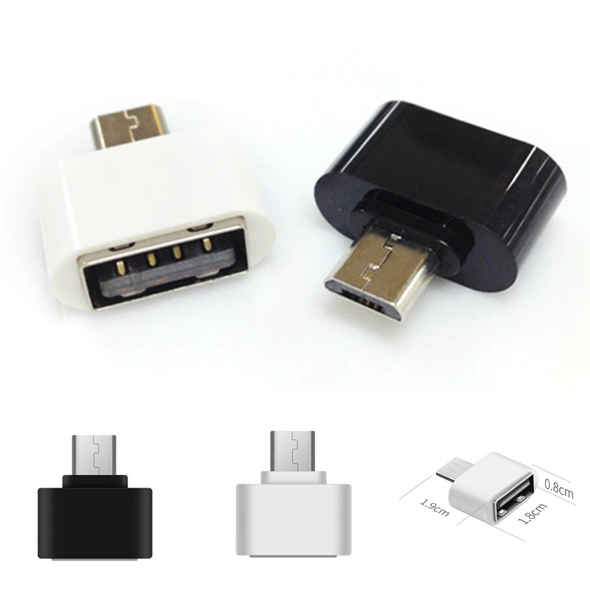 2 шт. Портативный полезные микро USB мужчина к 0 Женский адаптер OTG конвертер для
