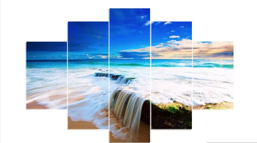 

5 PCS Beauty Home Decoration Room painting new diamond, cross stitch round mosaics, 5D DIY, Painting diamond embroidery