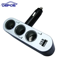 3 Way Авто розетки автомобильного Авто-прикуриватели 12 В/24 В 120 Вт USB из положить DC5V 500ma multi разъем Auto USB