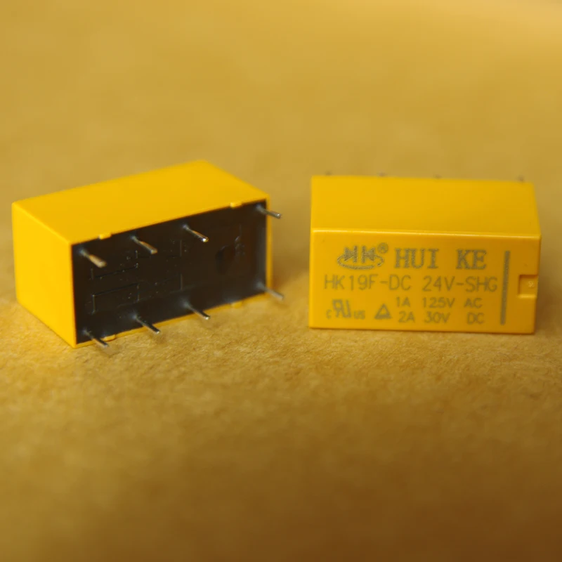 

Free shipping 5PCS Relay HK19F-DC3V-SHG HK19F-DC9V-SHGHK19F-DC12V-SHG HK19F-DC24V-SHG 3VDC 9VDC 12VDC 24VDC 2A 8PIN