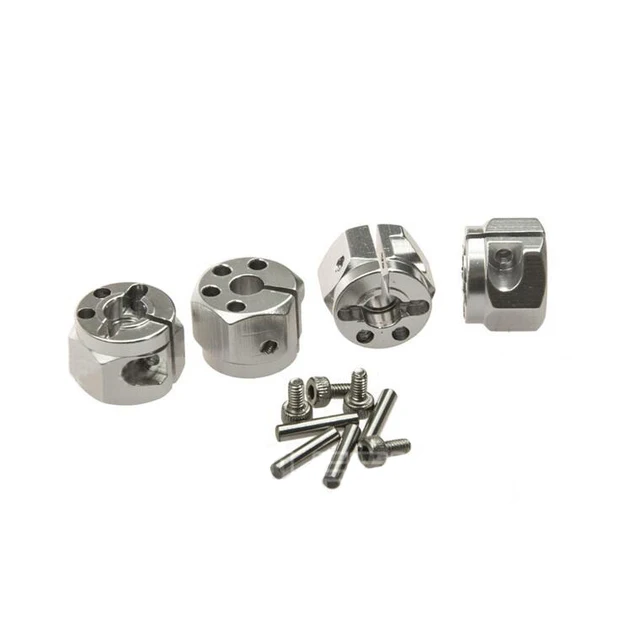 Cheap 4PCS 1/10 RC Car Wheel Hub Hexagonal Adapter 12mm Fit For Land Rover D90 Axial SCX10 RC Crawler Thickness 10mm Upgrade Parts