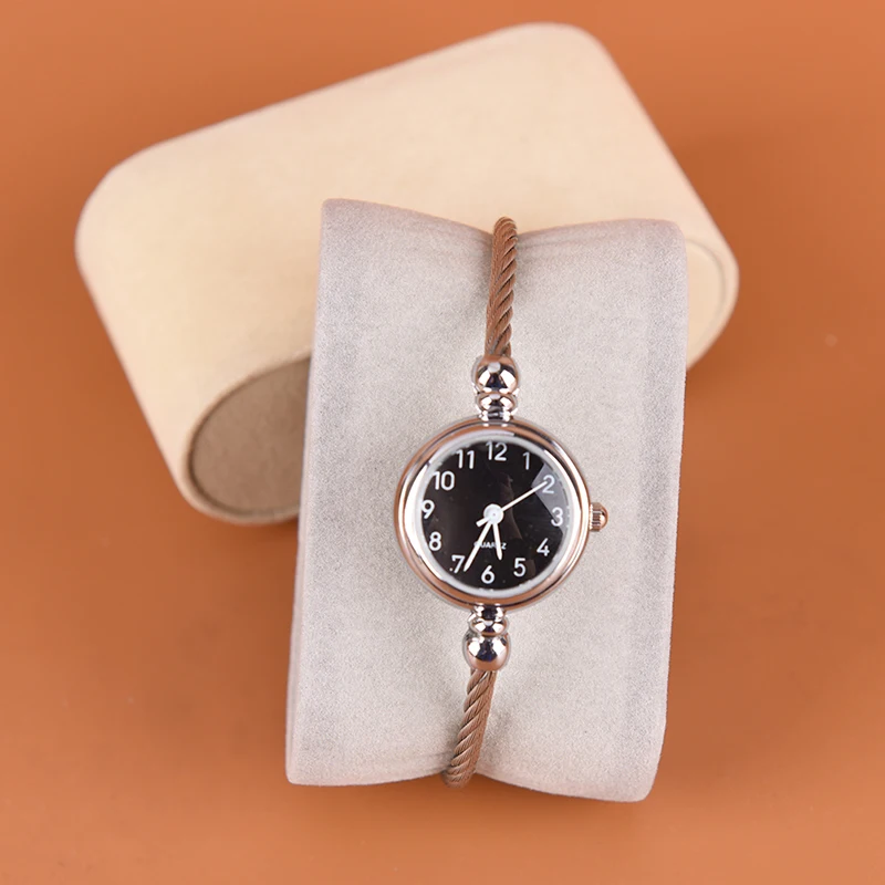 Модные замшевые часы подушки часы наволочка коробка для хранения для наручные часы браслет Дисплей стенд держатель Организатор черный