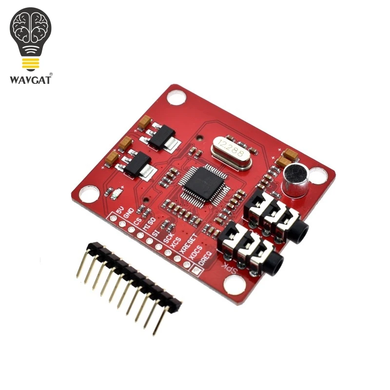 WAVGAT VS1053 VS1053B MP3 модуль для Arduino UNO Breakout Board со слотом sd карты Ogg Запись в реальном