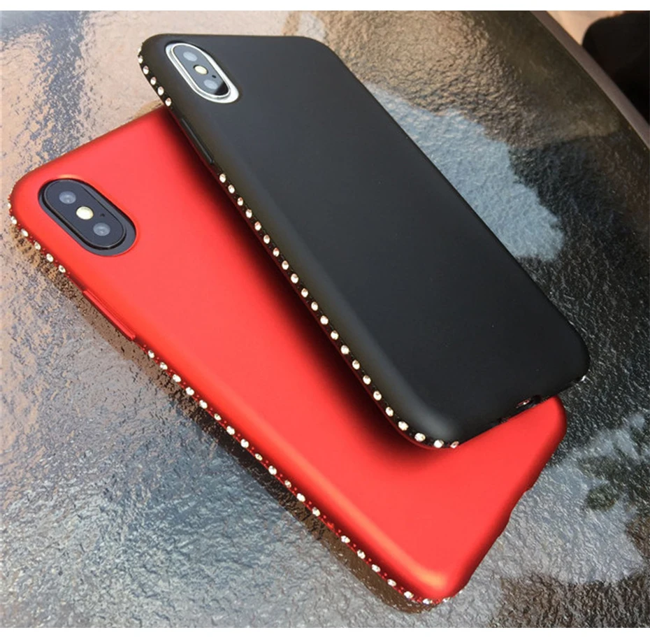 Luxury Phone Case For iPhone 7 8 6 6s Plus Bling Diamond Soft Transparent TPU Crystal Cover For iPhone 6 7 8 Plus Case (9)