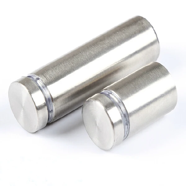 Wkooa 25 x 100mm Stainless Steel Glass Standoffs Hardware Advertising Nail Silver | Обустройство дома