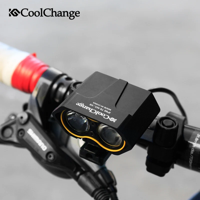 CoolChange LED Bike Light Waterproof Bicycle Flashlight T6 Lamp Power Bank USB Headlight Front Light MTB Bicycle Accessories CoolChange LED Bike Light Waterproof Bicycle Flashlight T6 Lamp Power Bank USB Headlight Front Light MTB Bicycle Accessories