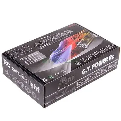 

GT power RC Car lighting 12 LED Flashing lighting Light Wire System 2 PPM FM FS 2.4G kit BRAKE + HEADLIGHT + SIGNAL