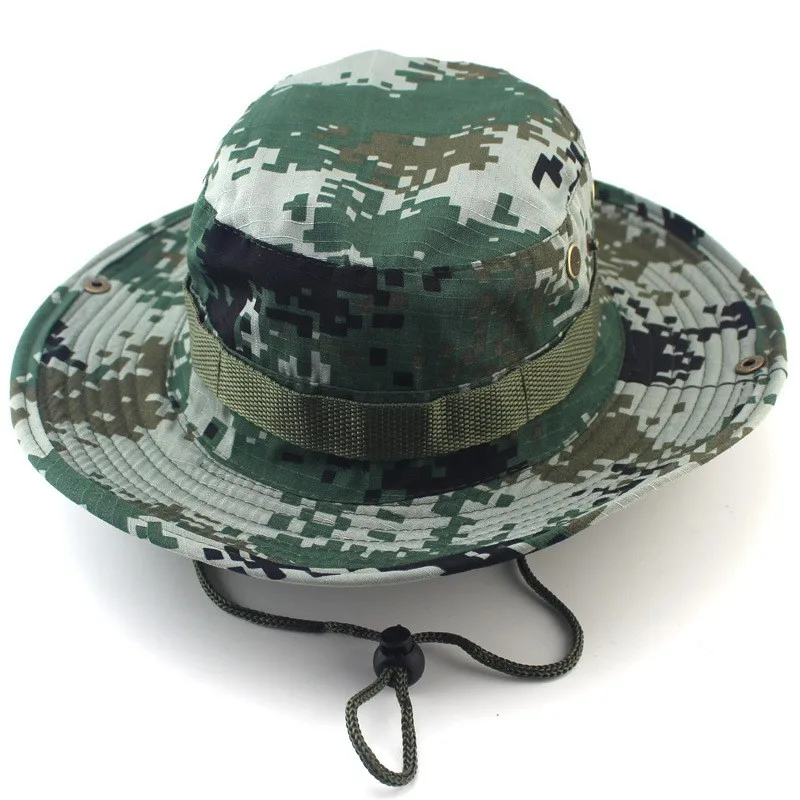 Outdoor Bucket Hats Mens Jungle Military Camouflage Bob Camo Bonnie Hat Camping Barbecue Cotton Mountain Climbing Fishing Caps (8)