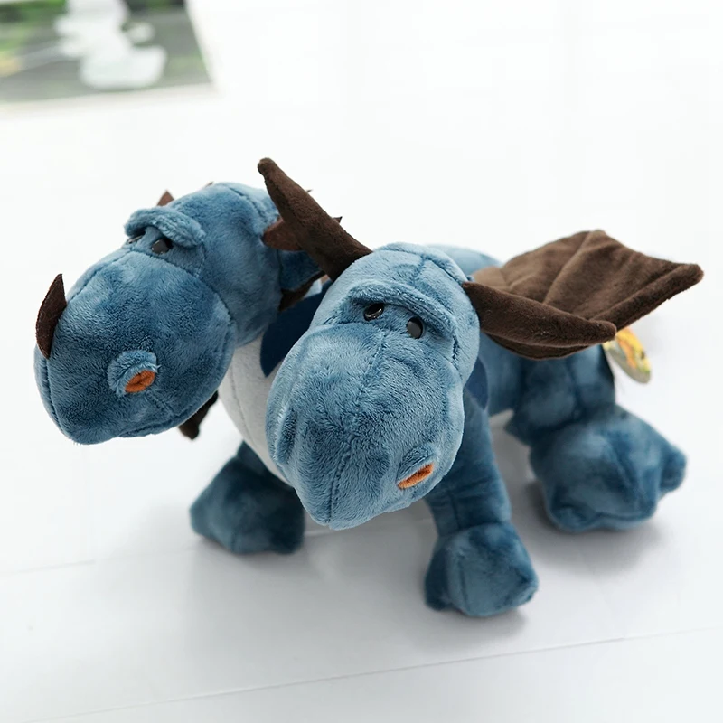 

Stuffed Soft Twin-head Dragon Plush Toy Soft Cartoon Fire-breathing Dragon Super Lifelike Amazing Toys For Children's Gift toys