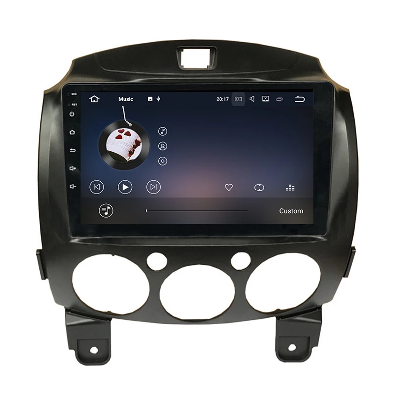 Aoluoya ips Оперативная память 2G Android 7,1 Автомобильная dvd-навигационная система для Mazda 2 2007-2010 2011 2012 Автомобильная Стереосистема радио мультимедийное головное устройство WI-FI