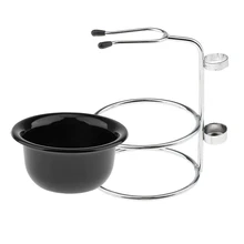 Мужской держатель для помазок+ пластиковая чаша кружка для бритья