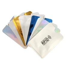 10 шт. Противоугонная щетка для банковских карт, Обложка на удостоверение личности, защита от утечки, набор для карточек из фольги