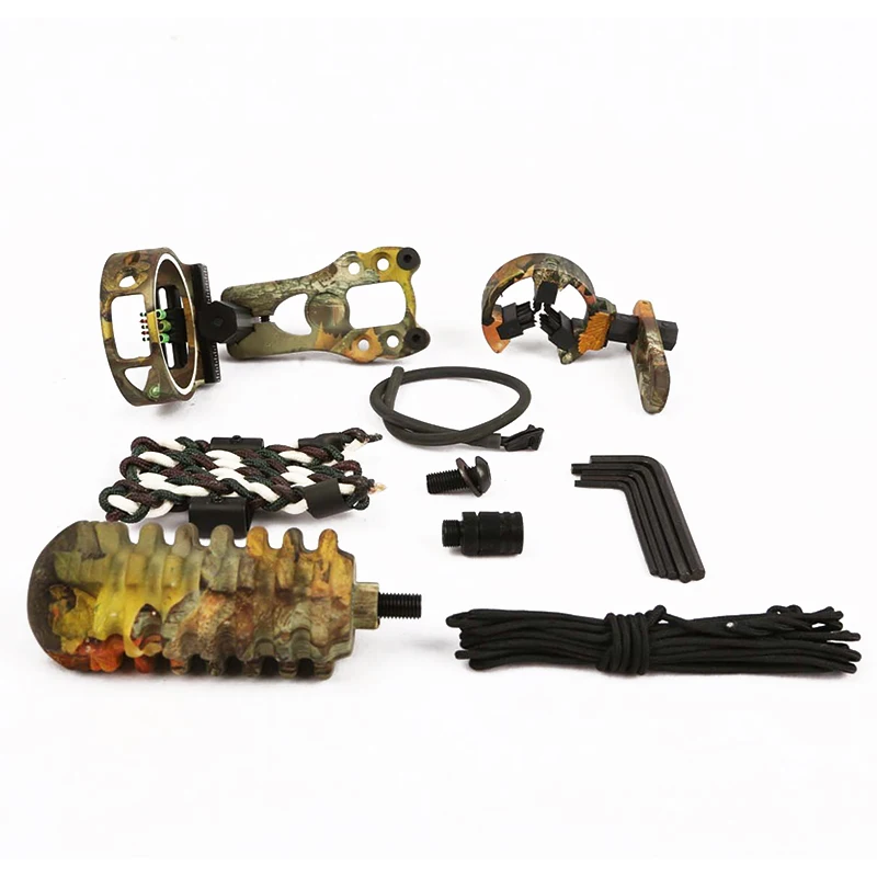 

Composite bow accessories combination brush arrow rest stabilizer 5-pin bow line of sight horizontal light bow pendant bracelet