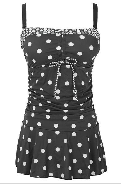 Женский слитный купальник в горошек с эффектом пуш ап|swimwear plus|swimwear bathing suitswimwear large