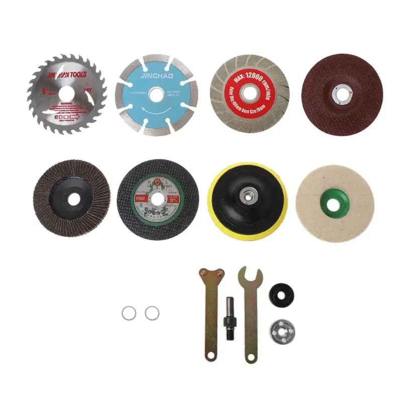 

11Pcs/Set Glass Cutting Piece Wood Saw Blade Connecting Rod for Electric Drill Angle Grinder Cutter Grinding Tool Accessories