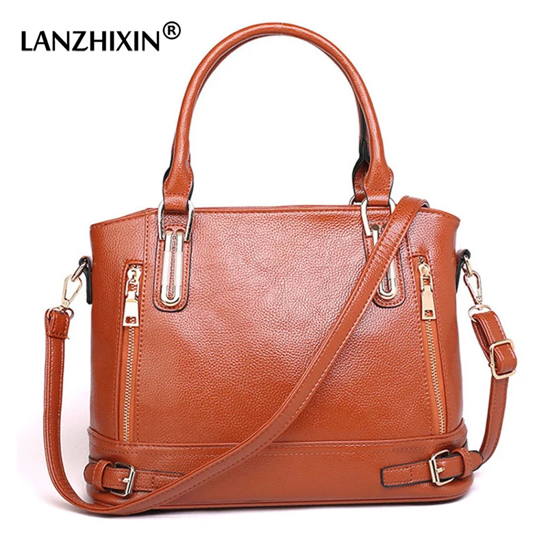 

LANZHIXIN Luxury Brand Designer Casual Ladies Leather Handbags Tote Bag Fashion Women's Shoulder Messenger Bags For Women SD831