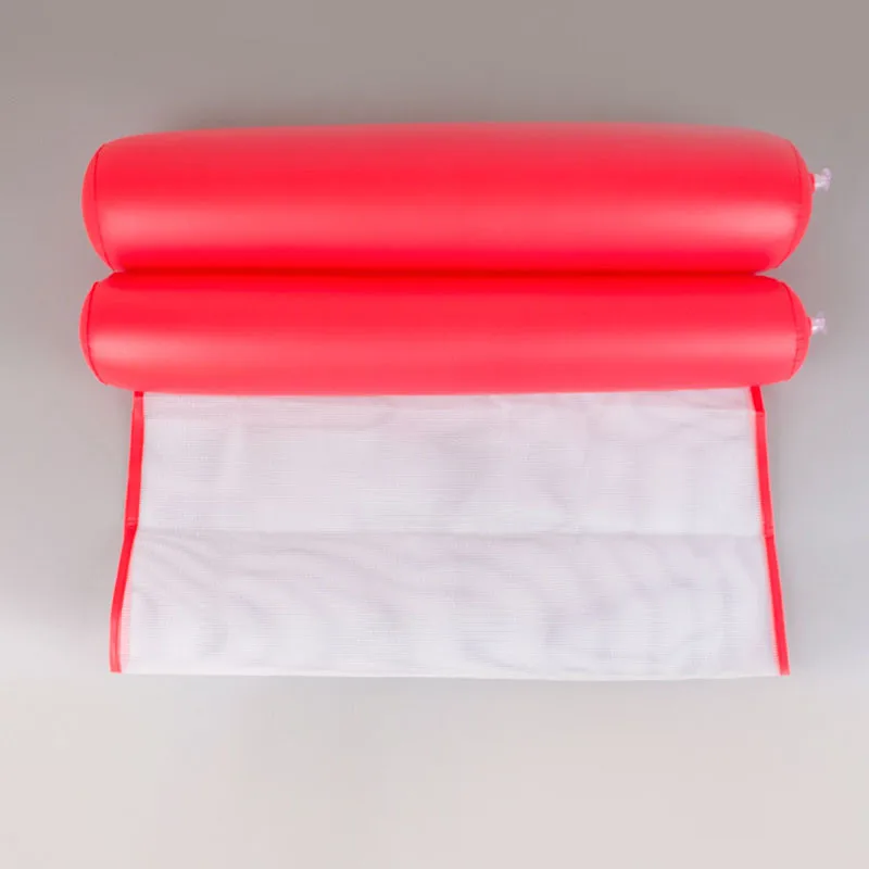 Уличный складной гамак, плавающий шезлонг, игрушки, надувная плавающая кровать, стул для бассейна, надувной гамак, кровать с двойной спинкой - Цвет: Красный