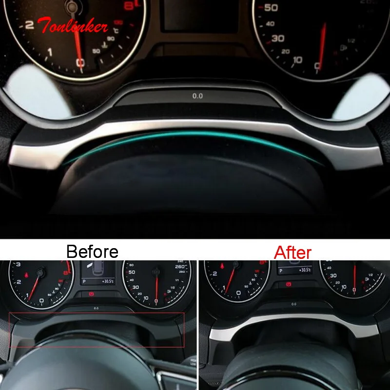 Tonlinker Dashboard edge decorative Cover case stickers for AUDI A3