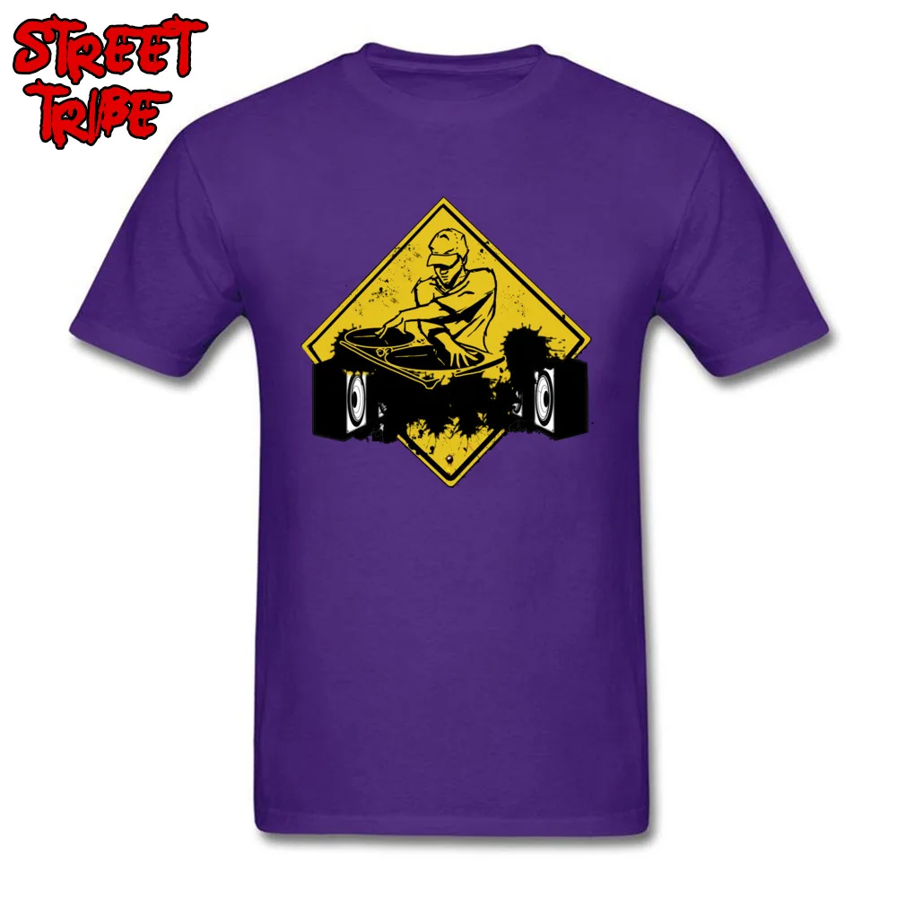 Mens Brand New Leisure T Shirt O Neck Labor Day 100% Cotton T-Shirt Unique Short Sleeve disc jockey music dj mix T Shirt disc jockey music dj mix purple