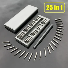 25 шт./компл. мода мульти-инструментов многофункциональный магнитный Набор отверток Ремонтный комплект с Сплав Чехол дома Приспособления HY99 NO06