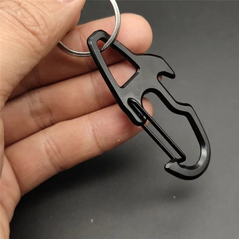 

1pcs Outdoor EDC Tool Keychain Multifunction Mini Hanging Buckle Chain Quick Hook Carabiner