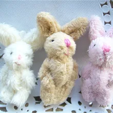 100 шт./лот плюшевые игрушки куклы Украшение куклы шарнир Кролик Свадебные подарки