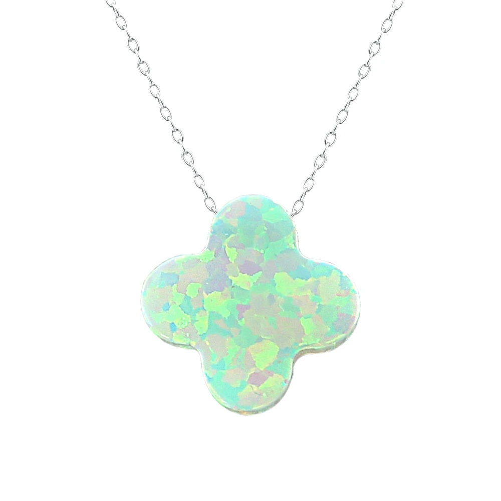 

Plum flower necklace women ethiopian opal necklace chokers sterling silver 925 necklace stone fashion jewelry colares feminino