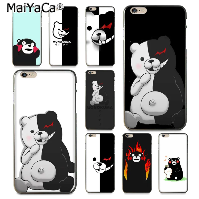 

MaiYaCa Kumamon Danganronpa Monokuma geometric soft Phone Accessories Case for iPhone 8 7 6 6S Plus X 10 5 5S SE 5C Coque Shell