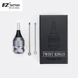 32 мм серый EZ твист кольца алюминиевый картридж татуировки ручка трубки регулируемые ручки для картриджа татуировки и иглы 1 шт
