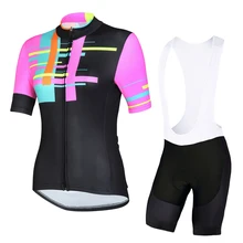 2018 Summer Women's Cycling Jersey Set Short Sleeves Bicycle Wear Set Bicycle Clothes Pro Mtb Bike Wear Cycling Clothing