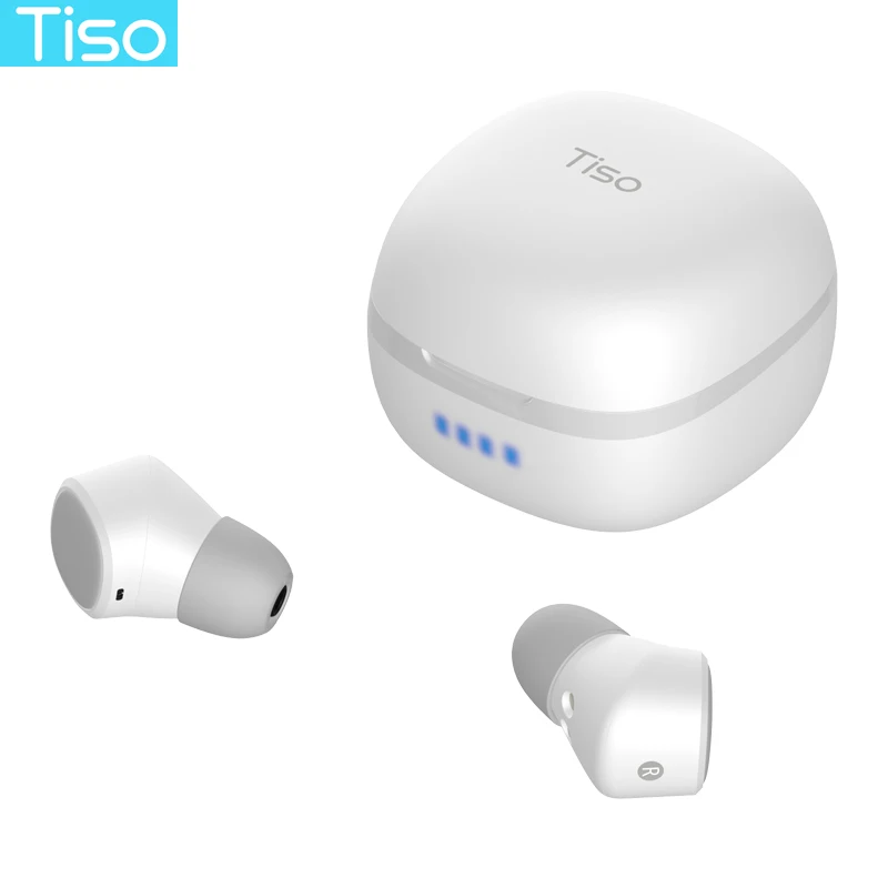 Tiso Bluetooth 5,0 наушники 3D TWS настоящие беспроводные стерео наушники IPX5 водонепроницаемая Спортивная гарнитура с двойным микрофоном