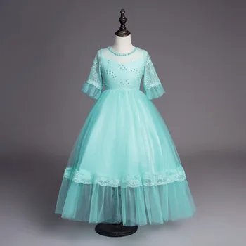 

Girl Wedding Dress 2019 New Kids Party Dresses Fashion Girls princess Dress Little Girls Clothing Kids Wedding Dresses