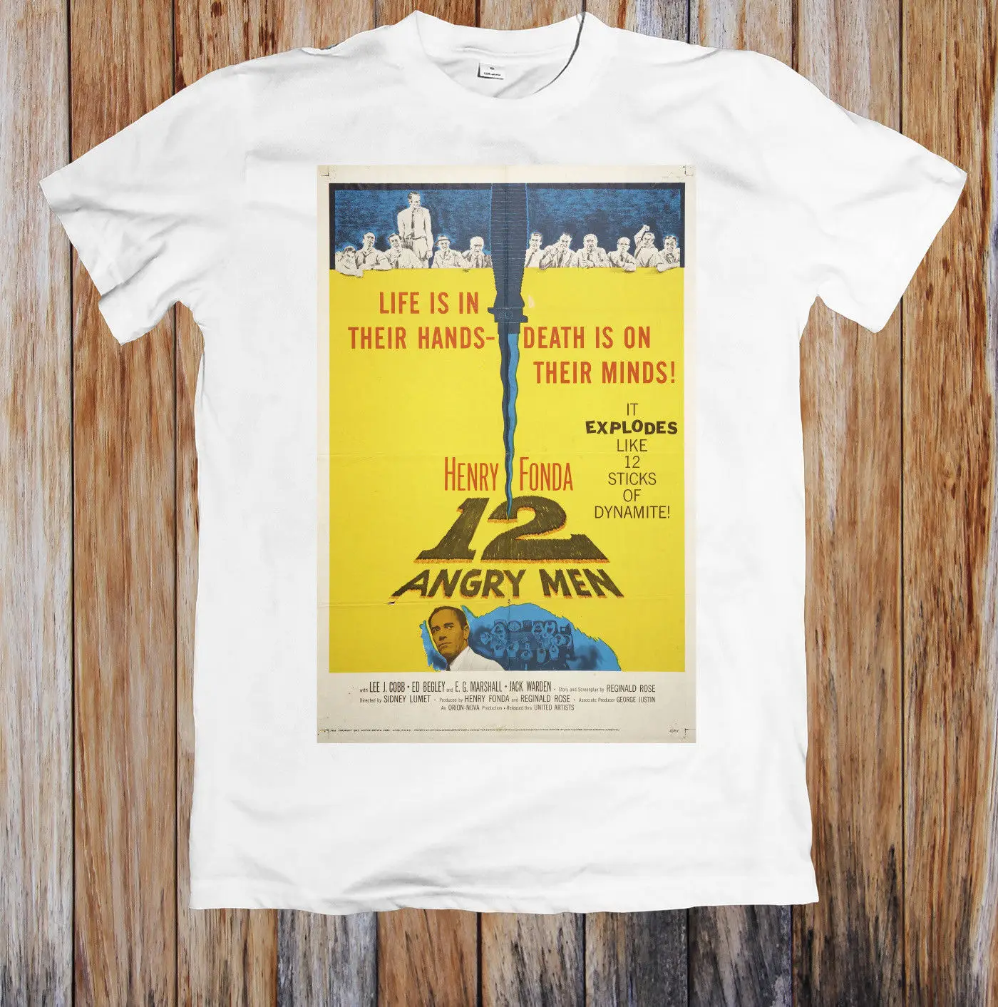 

12 ANGRY MEN 50's MOVIE POSTER UNISEX T-SHIRT