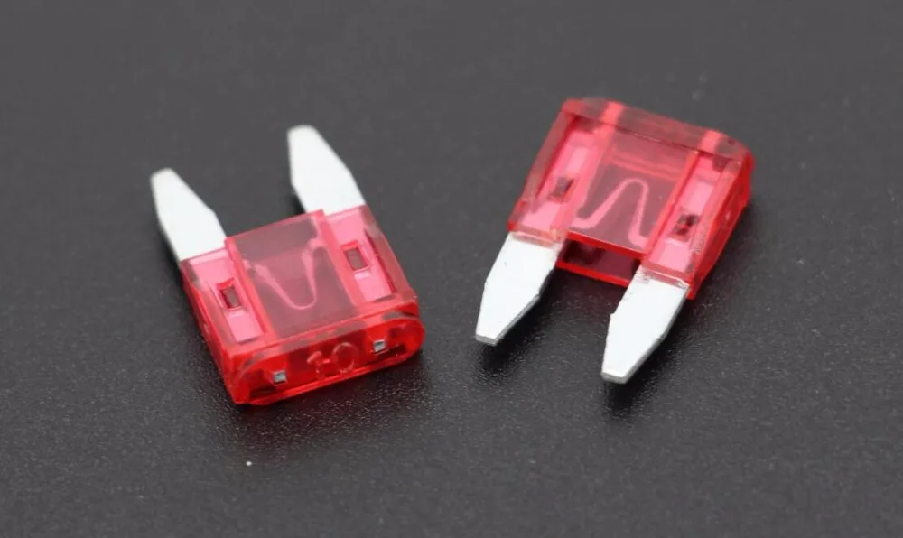50PCS 10A Small Size Auto fuse, Automotive Fuses Blade,The fuse